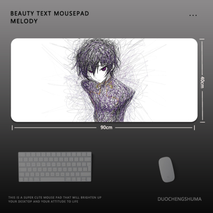 二次元亂線 主題桌墊 布質滑鼠墊-ZUIHANG SHOP