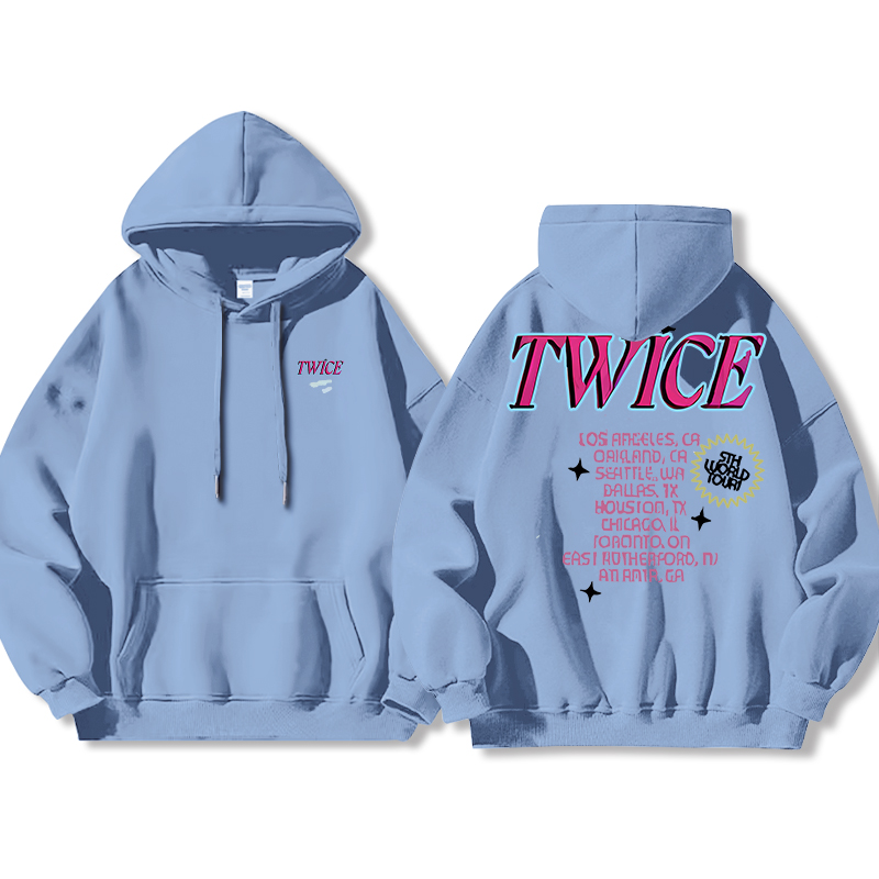 TWICE同款 寬鬆百搭 秋冬款 寬鬆連帽衛衣-ZUIHANG SHOP