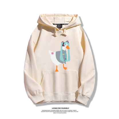 初音未來聯名鵝鴨殺新款 親子情侶男女款連帽衛衣-ZUIHANG SHOP