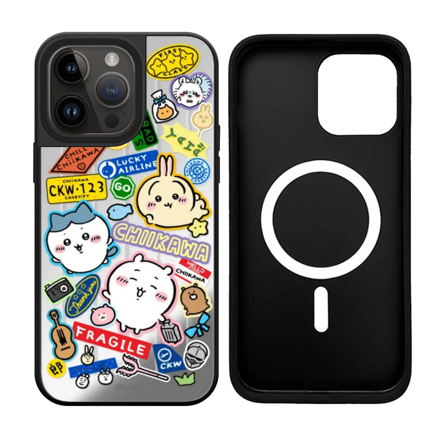 Chiikawa MagSafe 兼容鏡面強韌防摔手機殼