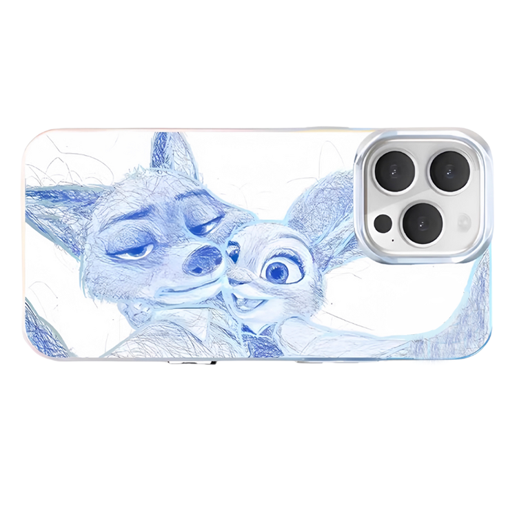 動物方城市極光金防摔手機殼