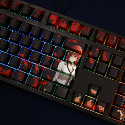 瑪奇瑪Makima電鋸人透光RGB108鍵標準配列衛星軸鍵帽-ZUIHANG SHOP