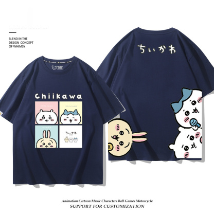 Chiikawa 2025親子情侶男女同款 印花短袖T恤-ZUIHANG SHOP