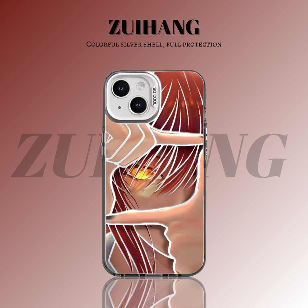 鏈鋸人彩銀線條漸變防摔手機殼-ZUIHANG SHOP