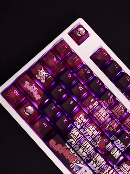 太陽伊布透光RGB108鍵標準配列衛星軸鍵帽