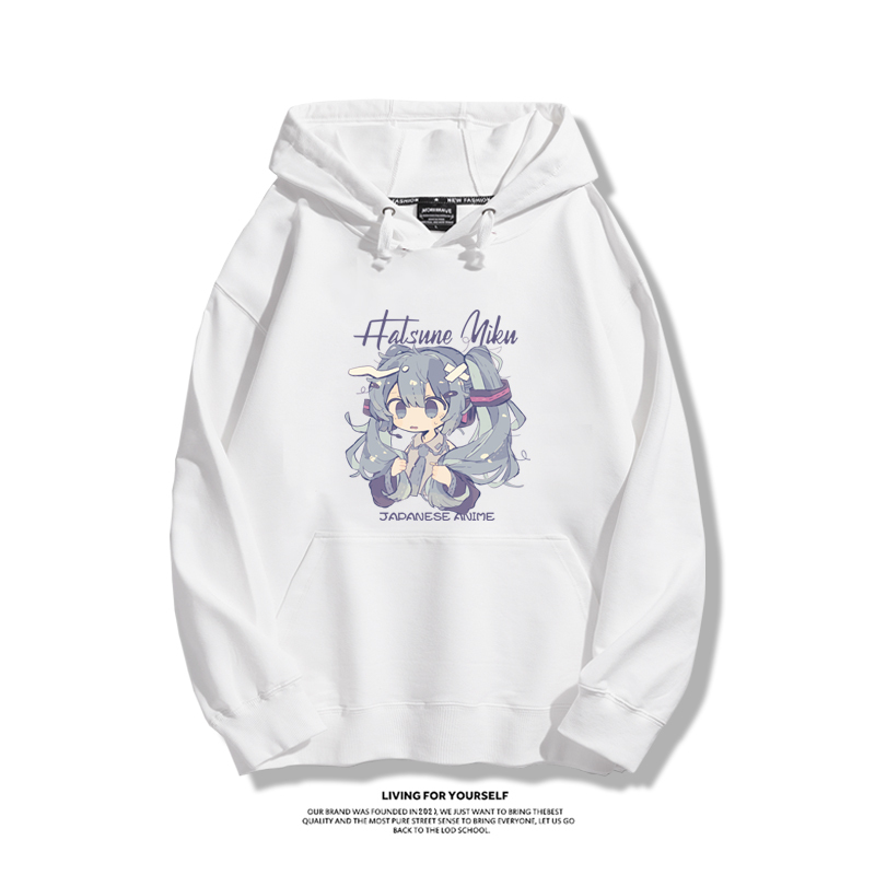 初音未來聯名鵝鴨殺新款 親子情侶男女款連帽衛衣-ZUIHANG SHOP