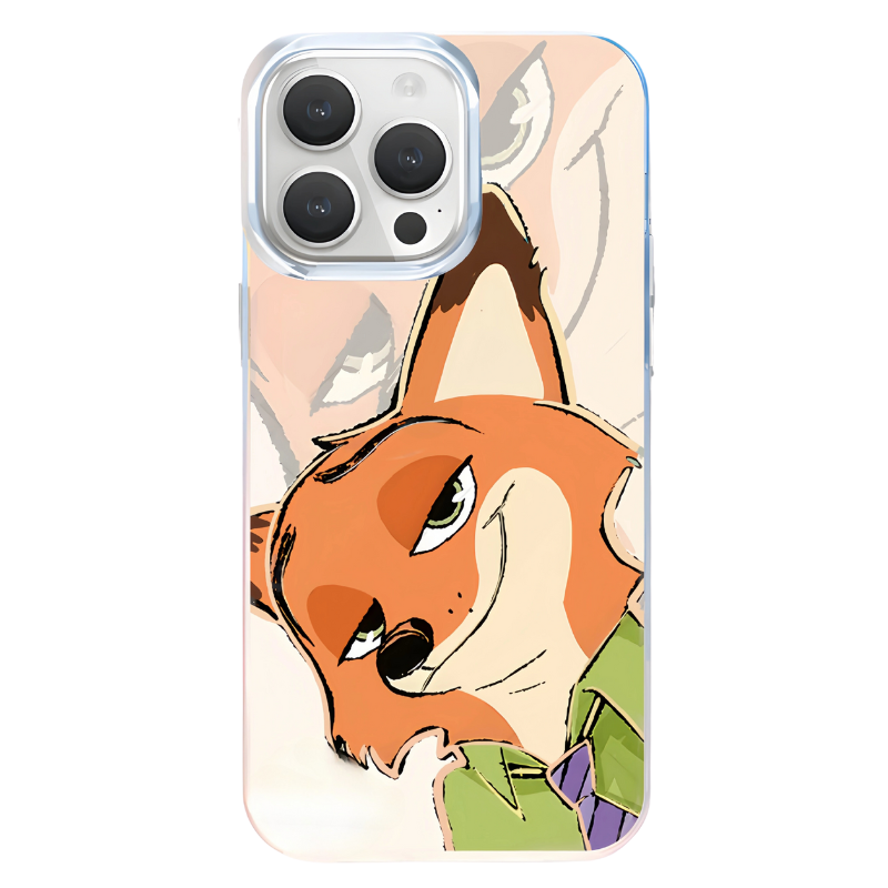 動物方城市極光金防摔手機殼