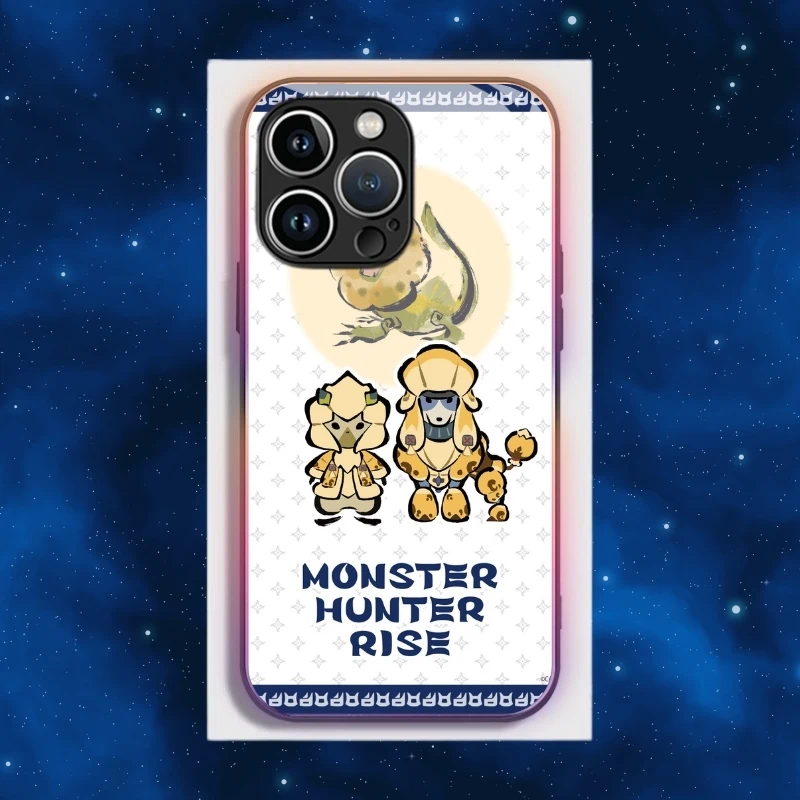 魔物獵人智能夜光玻璃手機殼