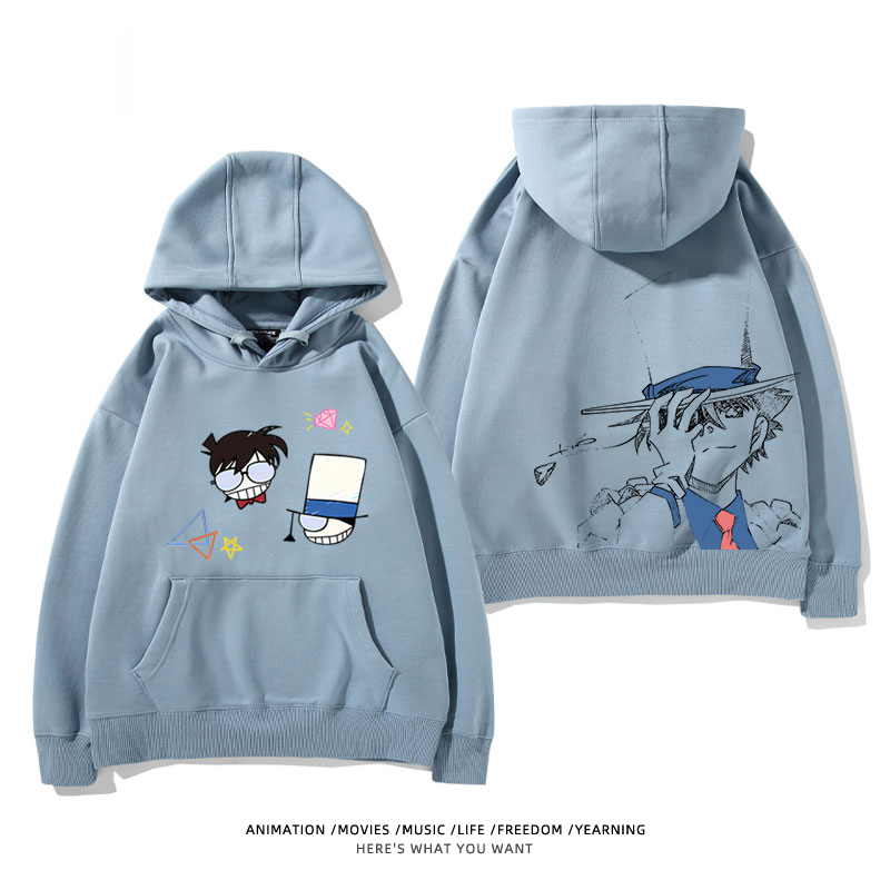 名偵探柯南 怪盜基德 2025秋冬新款 親子情侶裝連帽衛衣