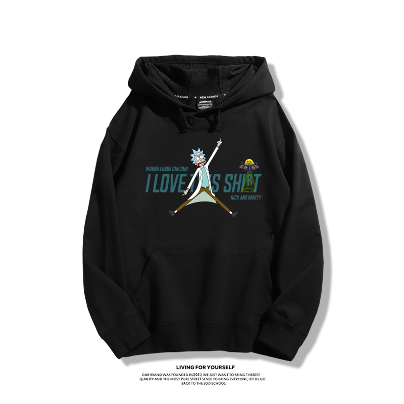 瑞克和莫蒂新款 親子情侶男女款連帽衛衣-ZUIHANG SHOP