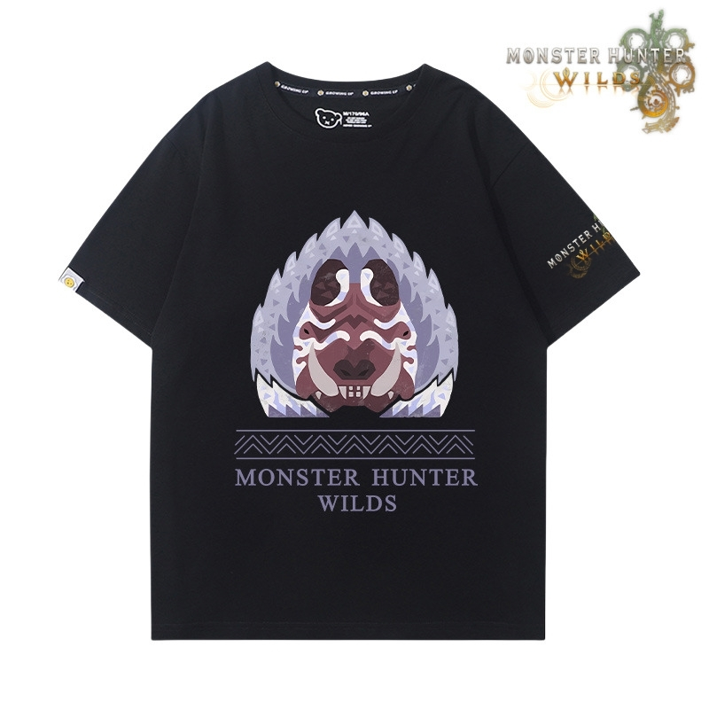 魔物獵人荒野印花短袖T恤
