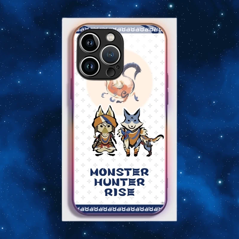 魔物獵人智能夜光玻璃手機殼