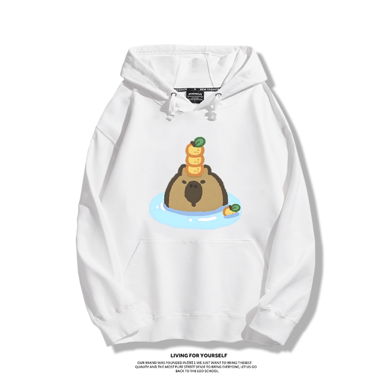 Q版卡皮巴拉新款 親子情侶男女款連帽衛衣-ZUIHANG SHOP