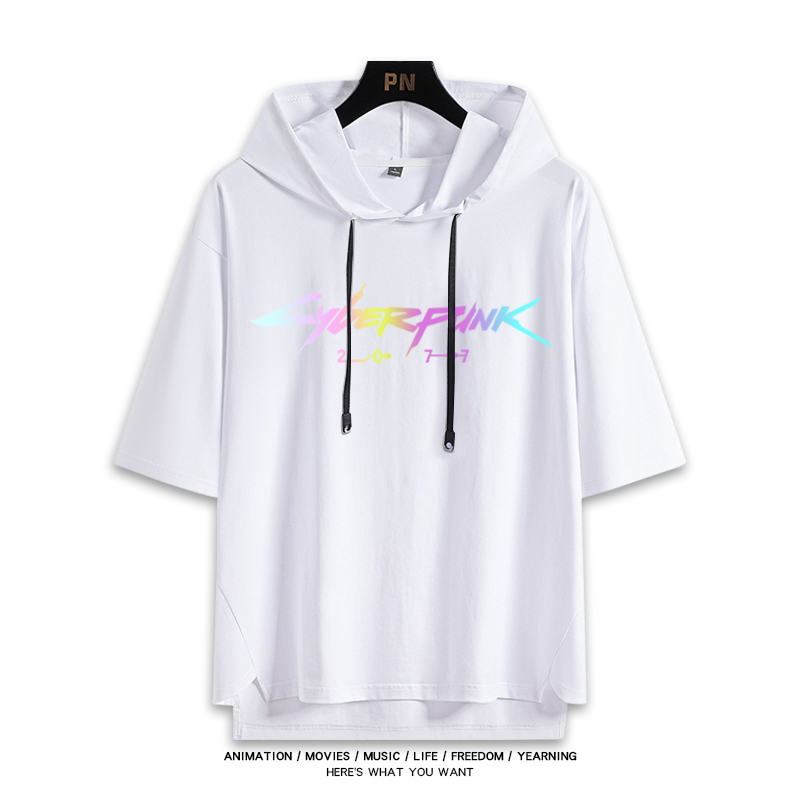 賽博朋克邊緣行者 連帽短袖T恤-ZUIHANG SHOP