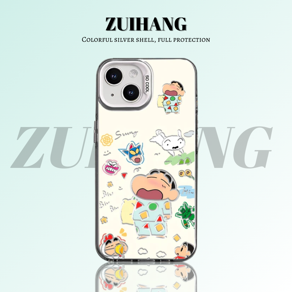 蠟筆小新彩銀防摔手機殼-ZUIHANG SHOP
