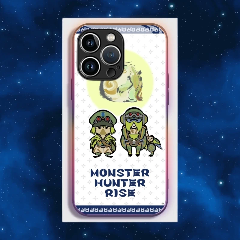 魔物獵人智能夜光玻璃手機殼