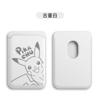 卡通可愛皮卡丘 MagSafe皮革磁吸卡包-ZUIHANG SHOP