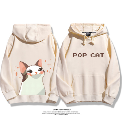 pop貓新款 親子情侶男女款連帽衛衣-ZUIHANG SHOP