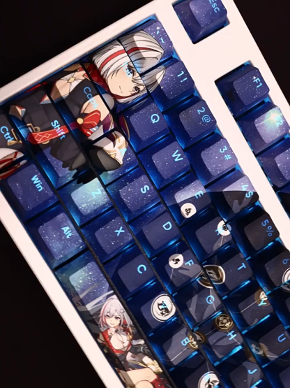 托帕透光RGB108鍵標準配列衛星軸鍵帽