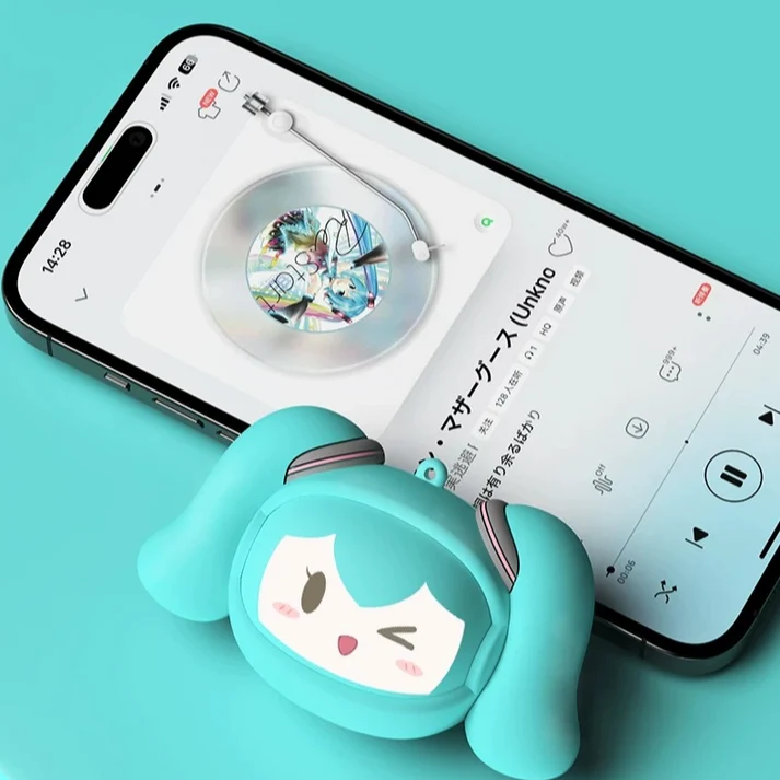 初音未來官方聯名夾耳式藍牙耳機