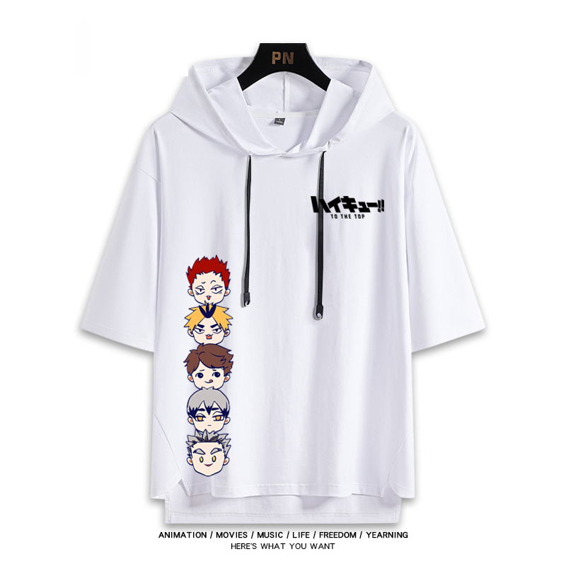 排球少年 連帽短袖T恤-ZUIHANG SHOP