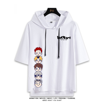 排球少年 連帽短袖T恤