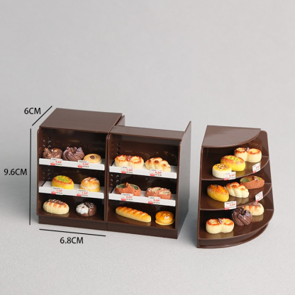 收銀臺轉角超市麵包店微縮模型玩具 | 現代收款臺貨架前臺過家家擺件-ZUIHANGSHOP