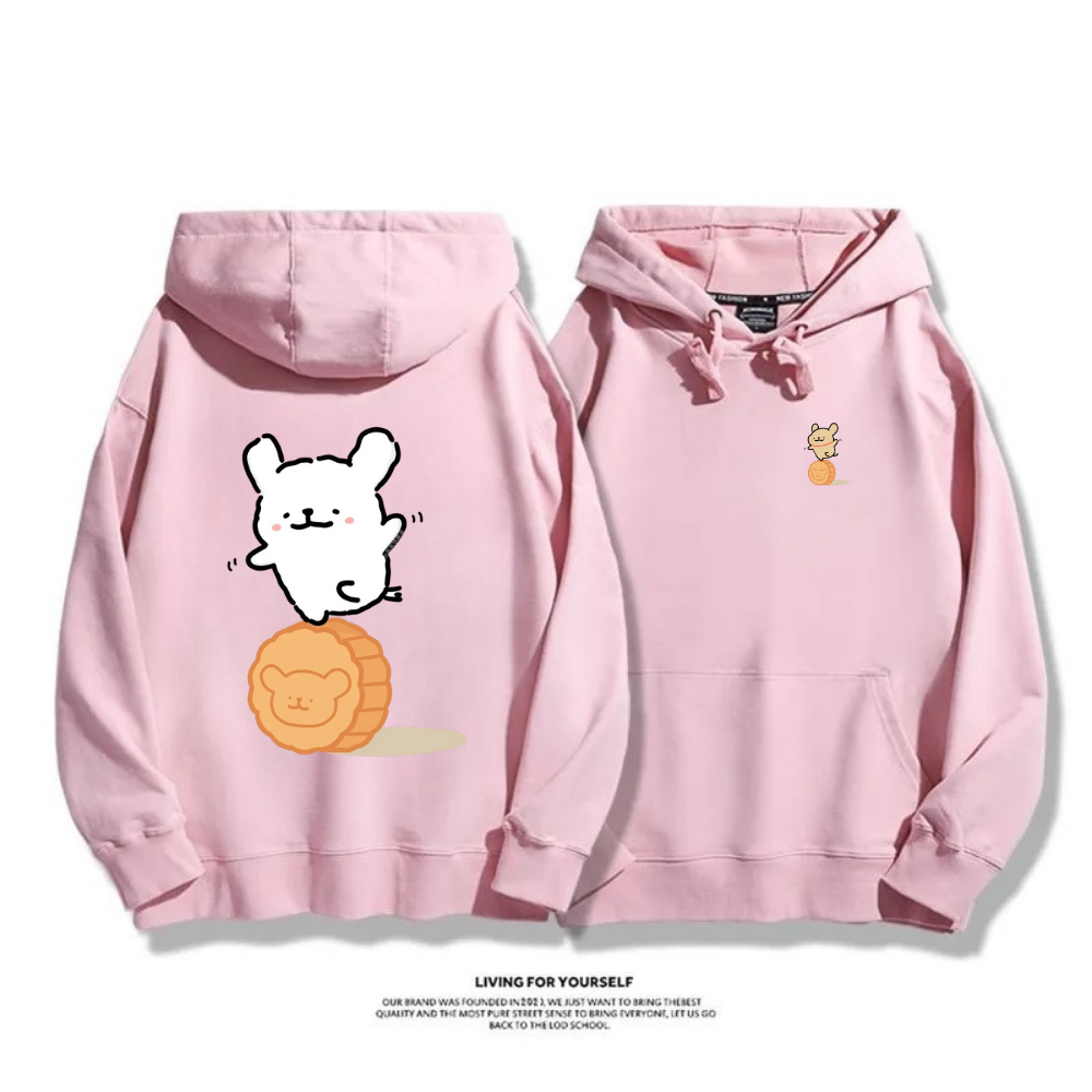 線條小狗 2025秋冬新款 親子情侶男女連帽衛衣