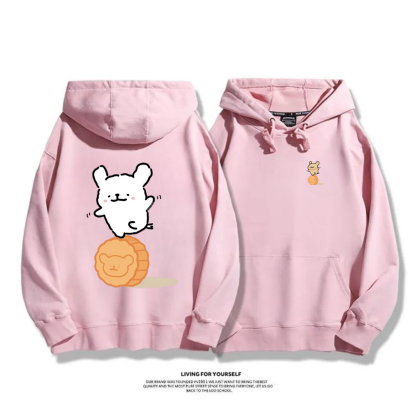 線條小狗 2025秋冬新款 親子情侶男女連帽衛衣