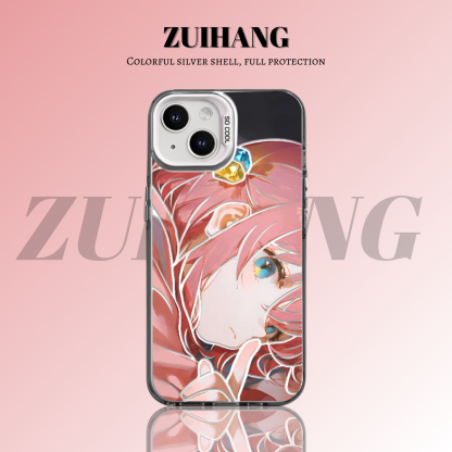 孤獨搖滾彩銀線條漸變防摔手機殼-ZUIHANG SHOP