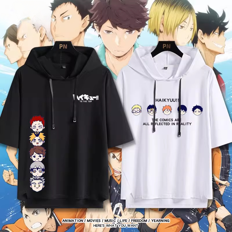 排球少年 連帽短袖T恤-ZUIHANG SHOP