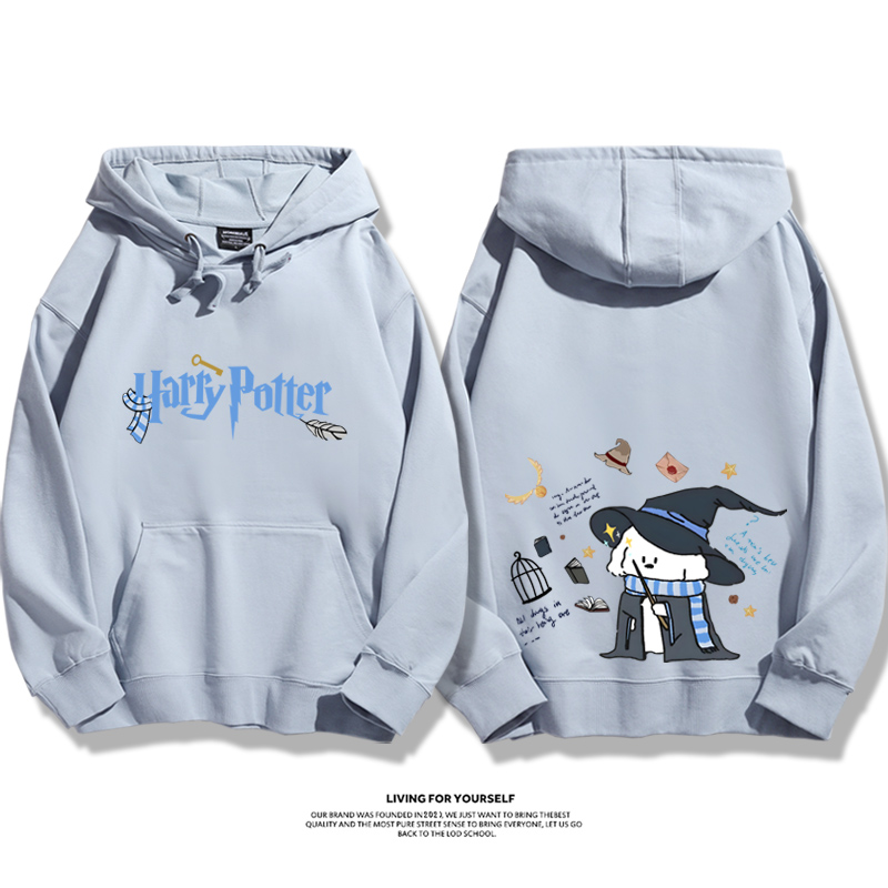 哈利波特聯名線條小狗新款 親子情侶男女款連帽衛衣-ZUIHANG SHOP