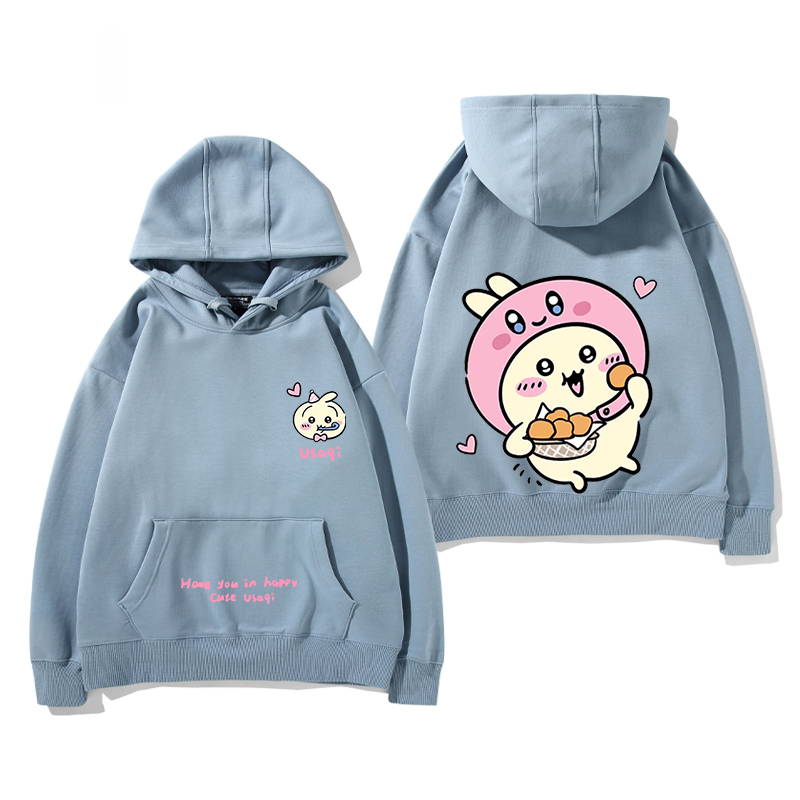 chiikawa 2025秋冬新款親子情侶裝連帽衛衣