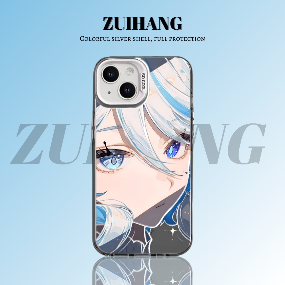 原神彩銀線條漸變防摔手機殼-ZUIHANG SHOP