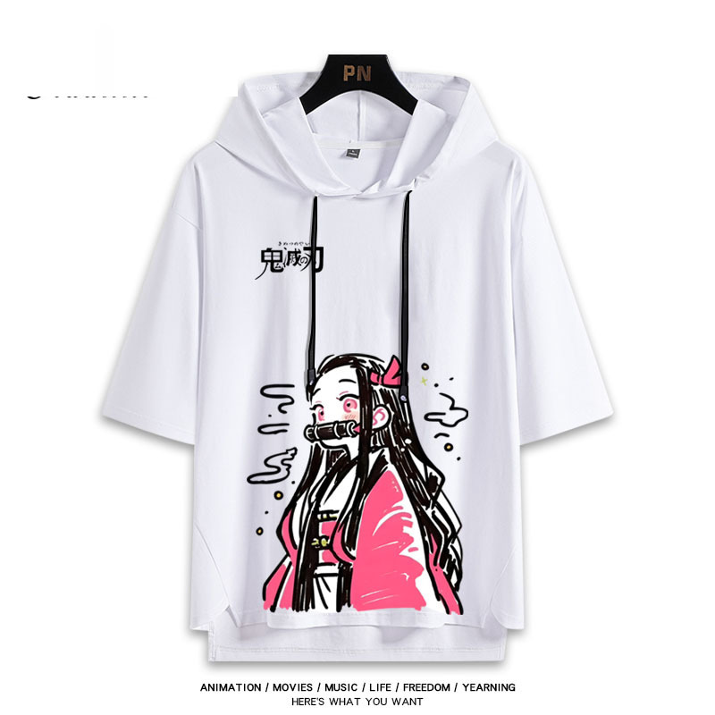 鬼滅之刃 連帽短袖T恤-ZUIHANG SHOP