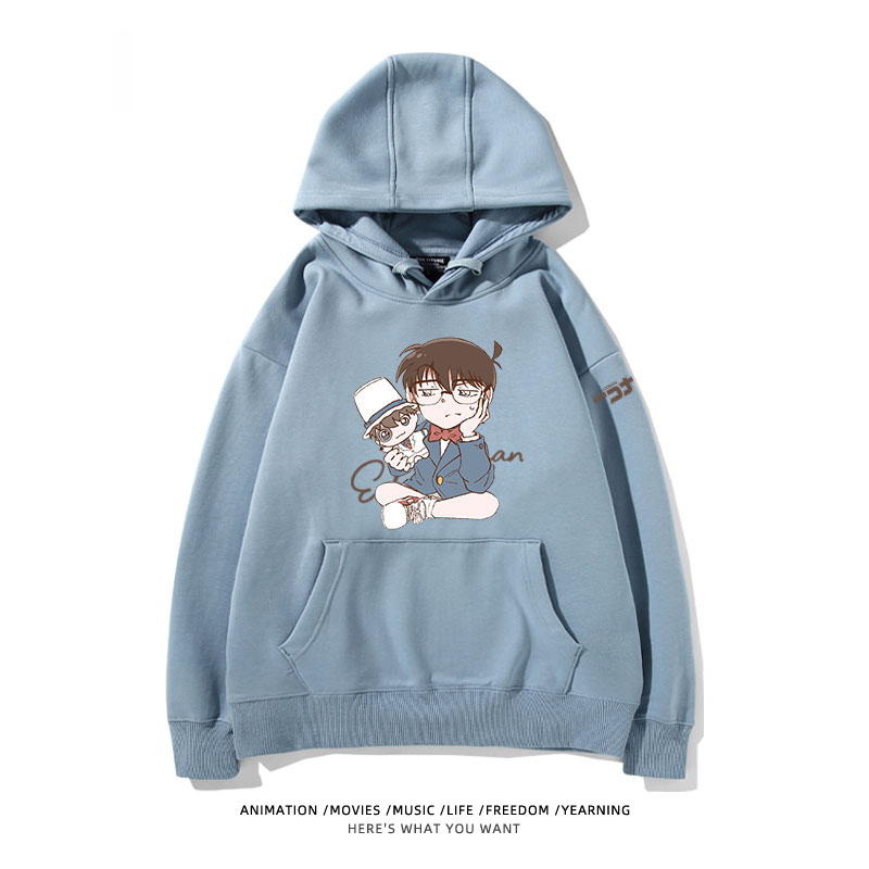 名偵探柯南 怪盜基德 2025秋冬新款 親子情侶裝連帽衛衣