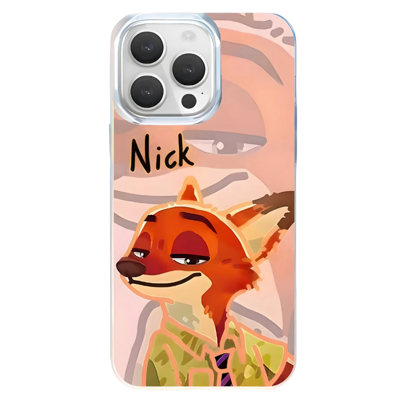 動物方城市極光金防摔手機殼