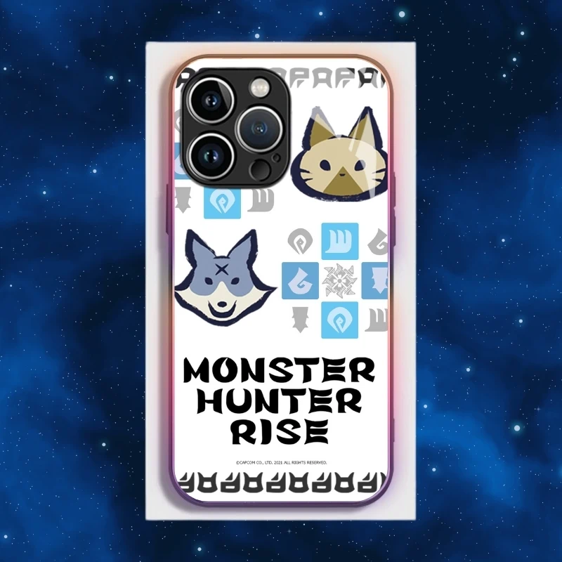 魔物獵人智能夜光玻璃手機殼