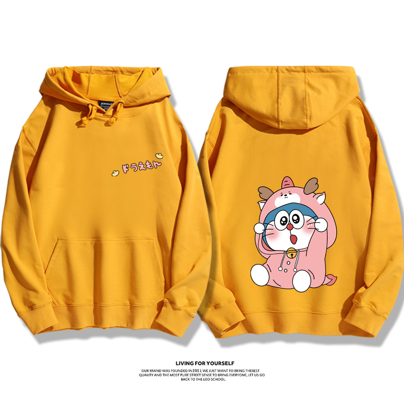 Q版新年叮噹貓新款 親子情侶男女款連帽衛衣-ZUIHANG SHOP