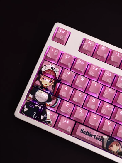 湊阿庫婭透光RGB108鍵標準配列衛星軸鍵帽