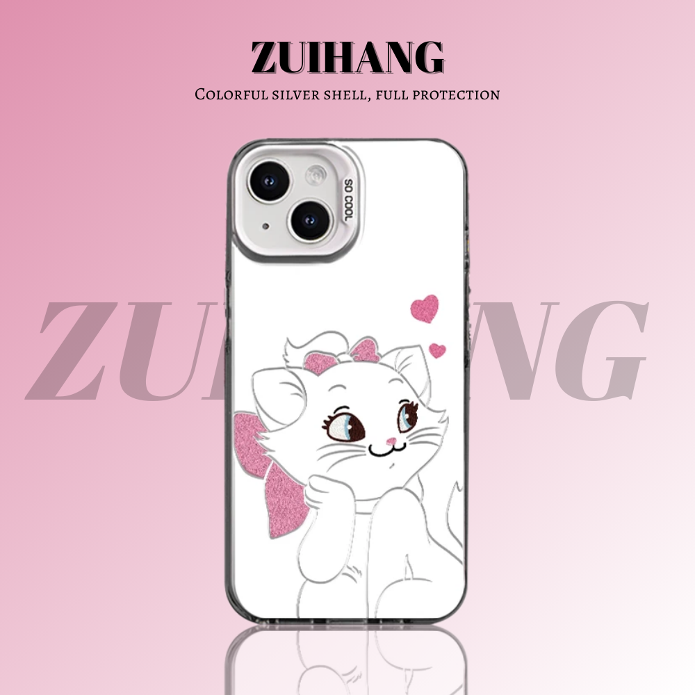 可愛卡通彩銀線條漸變防摔手機殼-ZUIHANG SHOP