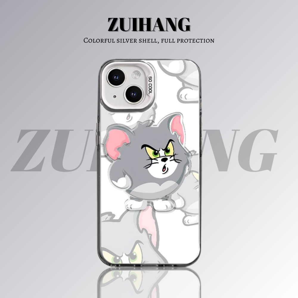 可愛卡通彩銀線條漸變防摔手機殼-ZUIHANG SHOP