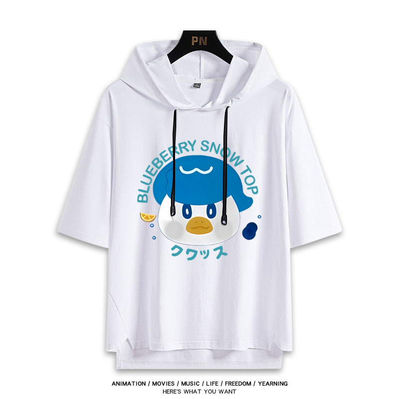 寶可夢新款 親子情侶男女款連帽短袖T恤-ZUIHANG SHOP