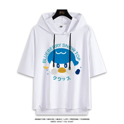 寶可夢新款 親子情侶男女款連帽短袖T恤-ZUIHANG SHOP