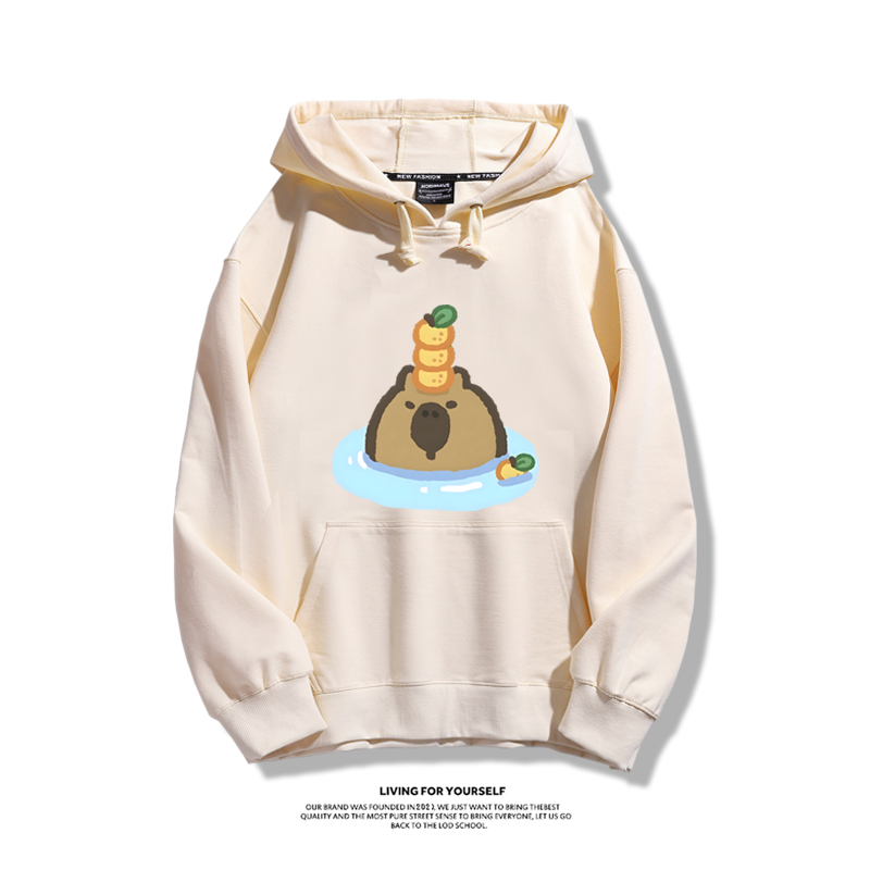 Q版卡皮巴拉新款 親子情侶男女款連帽衛衣-ZUIHANG SHOP