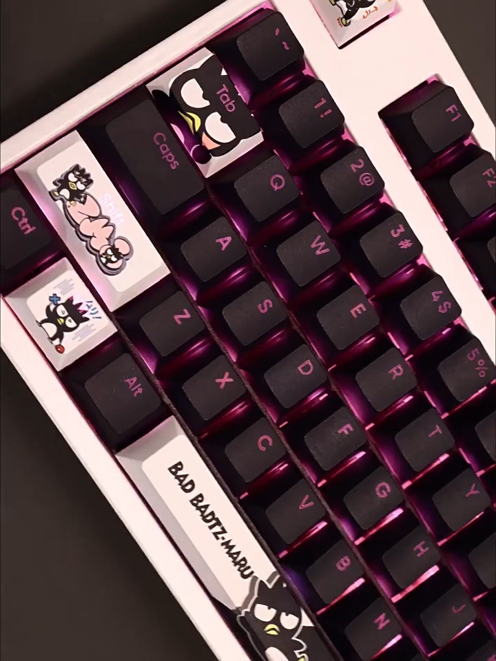 酷企鵝三麗鷗透光RGB108鍵標準配列衛星軸鍵帽