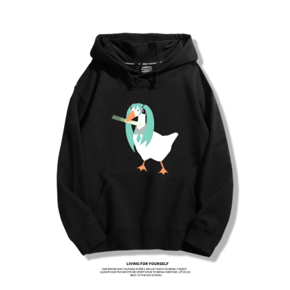 初音未來聯名鵝鴨殺新款 親子情侶男女款連帽衛衣-ZUIHANG SHOP