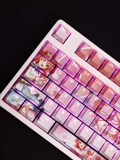 桃井愛莉透光RGB108鍵標準配列衛星軸鍵帽