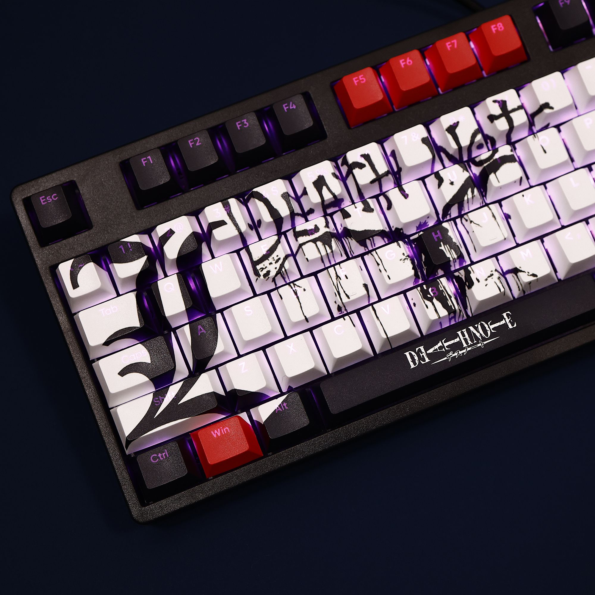 死亡筆記Death Note透光RGB108鍵標準配列衛星軸鍵帽-ZUIHANG SHOP