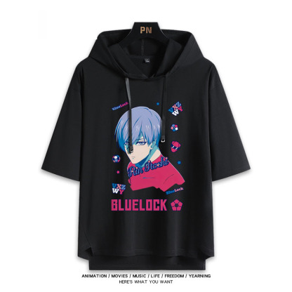 藍色監獄 連帽短袖T恤-ZUIHANG SHOP